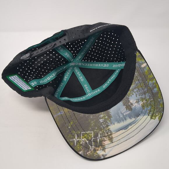 The Heartbeat Brand Snapback Trucker Hat Black One Size Adjustable 6 Panel - Picture 7 of 9